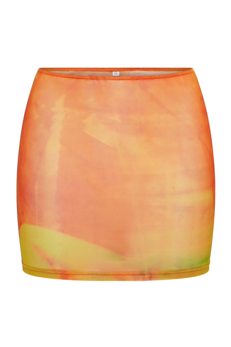 MESH MINI SKIRT- MANGO MARTINI