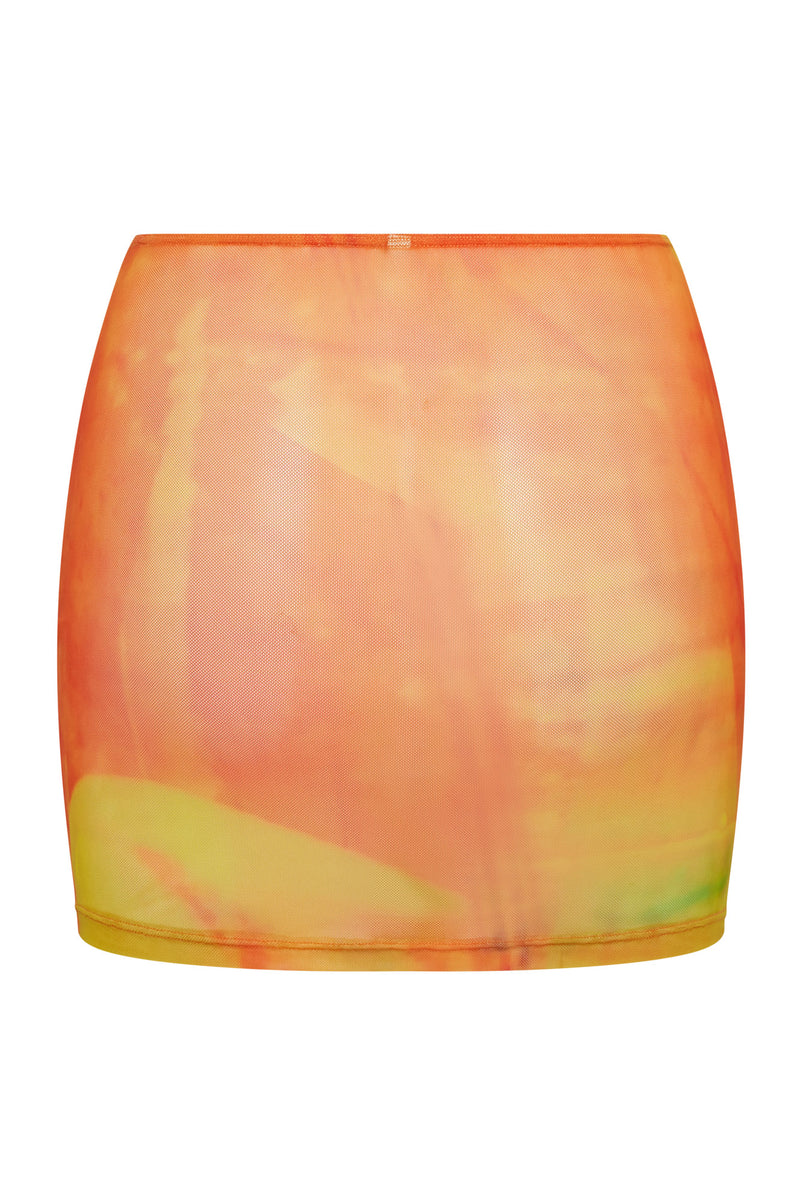 MESH MINI SKIRT- MANGO MARTINI